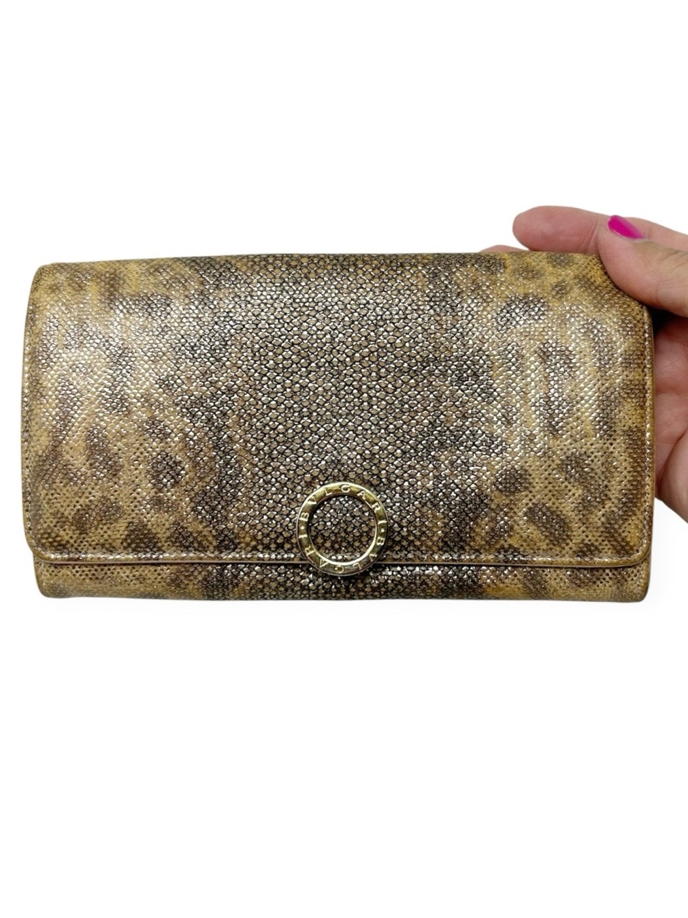 BVLGARI Metallic Python Wallet - Picture 6 of 16